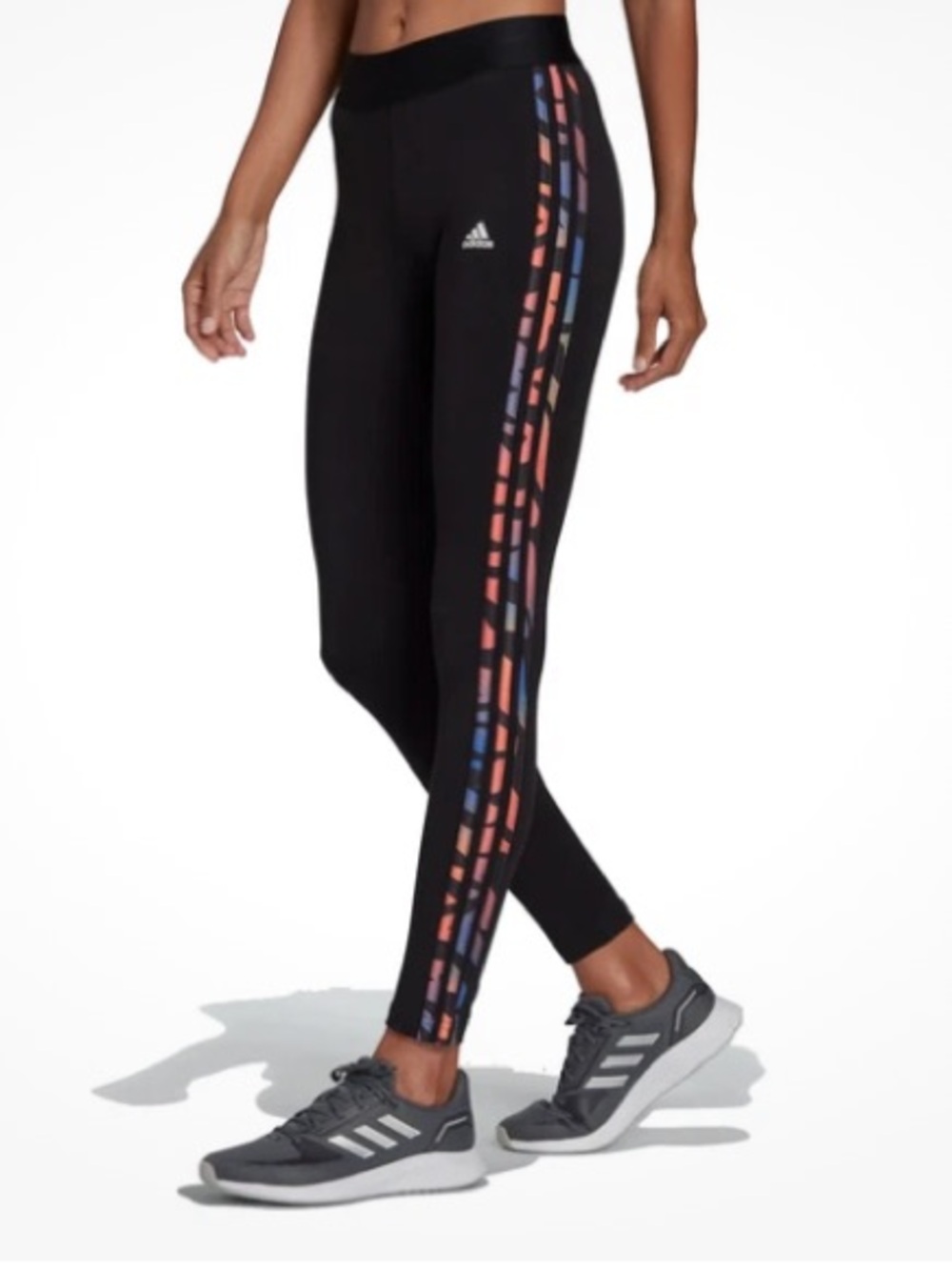 ADIDAS NWT TIGHT FIT MID RISE FULL LENGTH LEGGINGS WOMEN SMALL